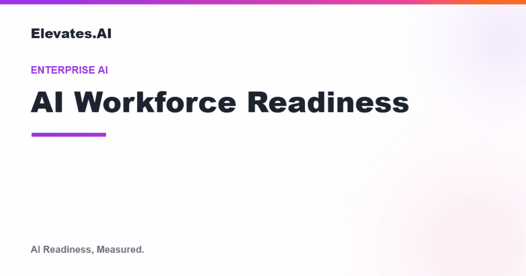 AI workforce readiness illustration by Elevates.AI