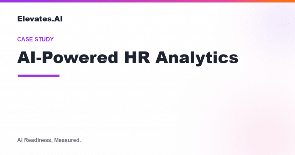 AI-powered HR analytics illustration by Elevates.AI
