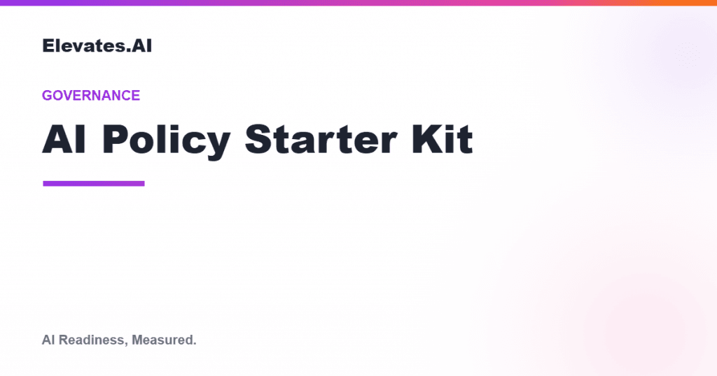 AI policy starter kit by Elevates.AI