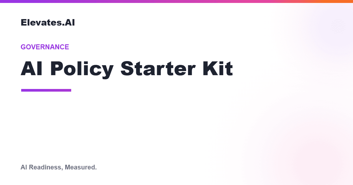 AI Policy Starter Kit: An Open Template (2026)