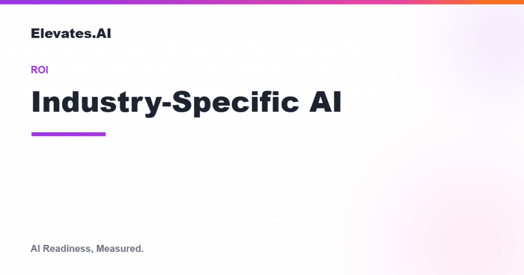 Industry-specific AI illustration by Elevates.AI