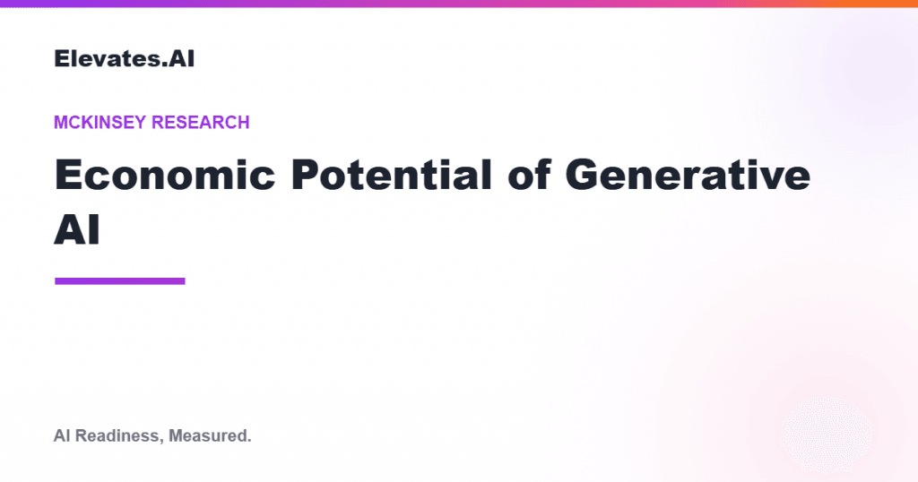 Economic potential of generative AI by Elevates.AI