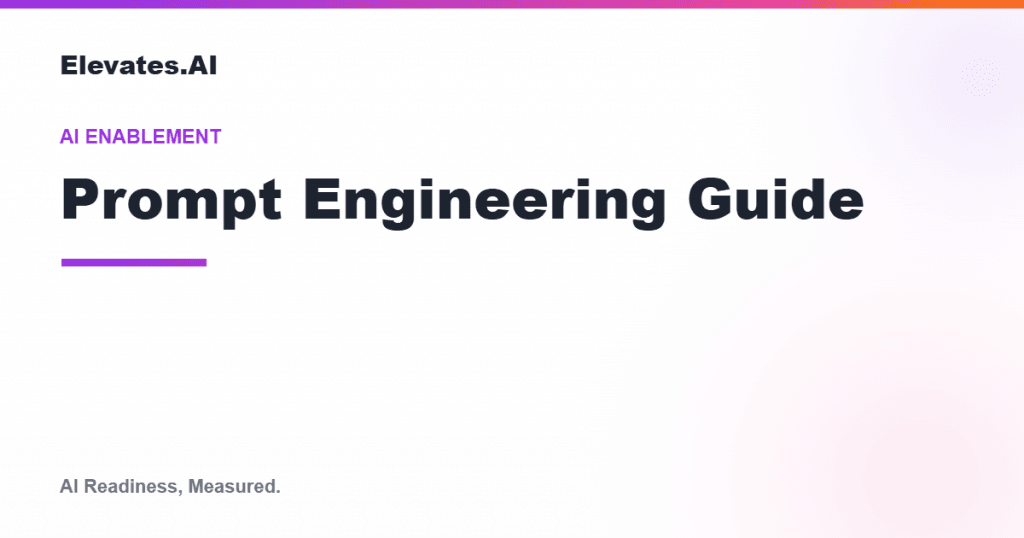 Prompt engineering guide by Elevates.AI